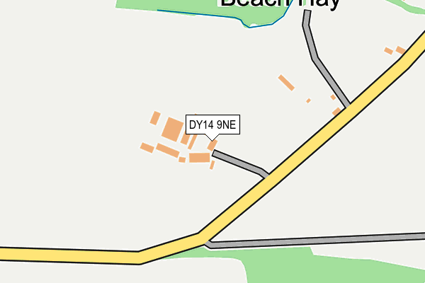 DY14 9NE map - OS OpenMap – Local (Ordnance Survey)