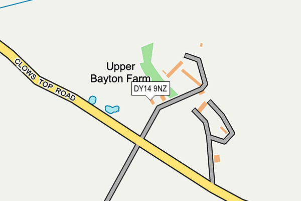 DY14 9NZ map - OS OpenMap – Local (Ordnance Survey)
