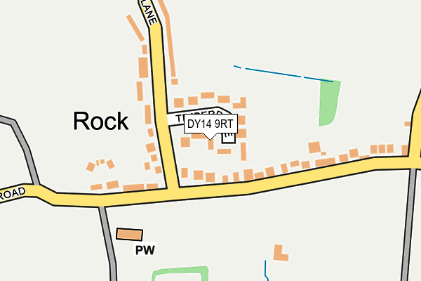 DY14 9RT map - OS OpenMap – Local (Ordnance Survey)