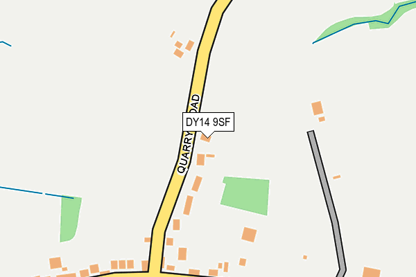 DY14 9SF map - OS OpenMap – Local (Ordnance Survey)