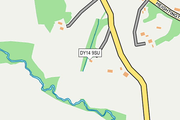 DY14 9SU map - OS OpenMap – Local (Ordnance Survey)