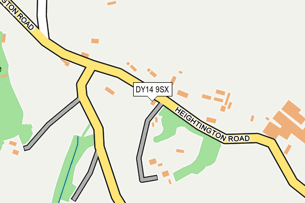 DY14 9SX map - OS OpenMap – Local (Ordnance Survey)