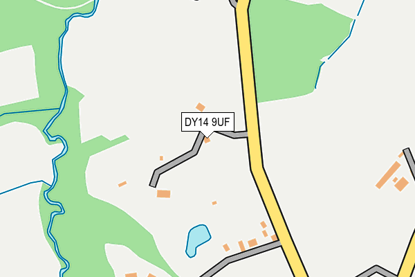 DY14 9UF map - OS OpenMap – Local (Ordnance Survey)
