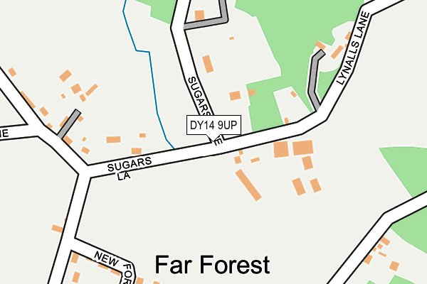 DY14 9UP map - OS OpenMap – Local (Ordnance Survey)