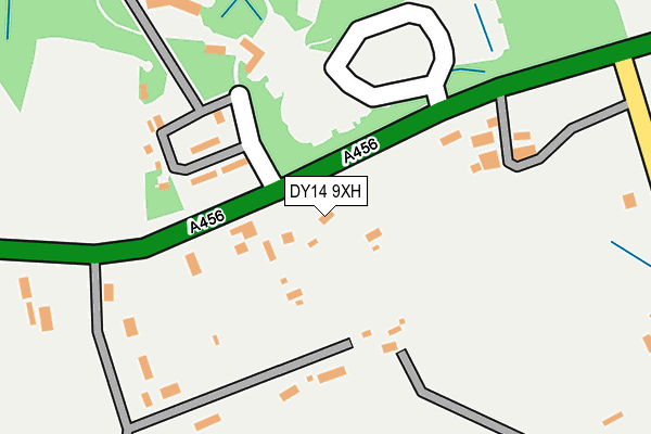 DY14 9XH map - OS OpenMap – Local (Ordnance Survey)