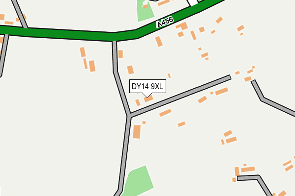 DY14 9XL map - OS OpenMap – Local (Ordnance Survey)