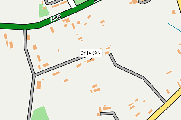 DY14 9XN map - OS OpenMap – Local (Ordnance Survey)