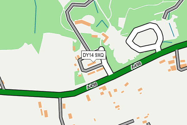 DY14 9XQ map - OS OpenMap – Local (Ordnance Survey)