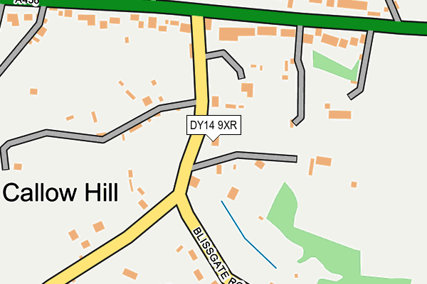 DY14 9XR map - OS OpenMap – Local (Ordnance Survey)