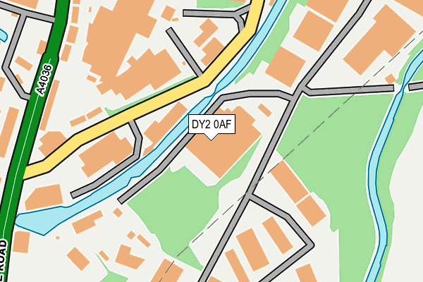 DY2 0AF map - OS OpenMap – Local (Ordnance Survey)