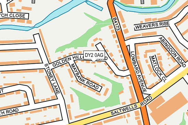 DY2 0AG map - OS OpenMap – Local (Ordnance Survey)