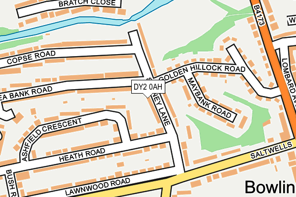 DY2 0AH map - OS OpenMap – Local (Ordnance Survey)