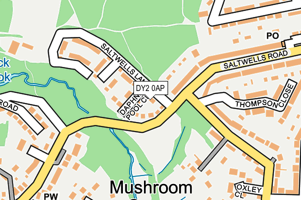 DY2 0AP map - OS OpenMap – Local (Ordnance Survey)