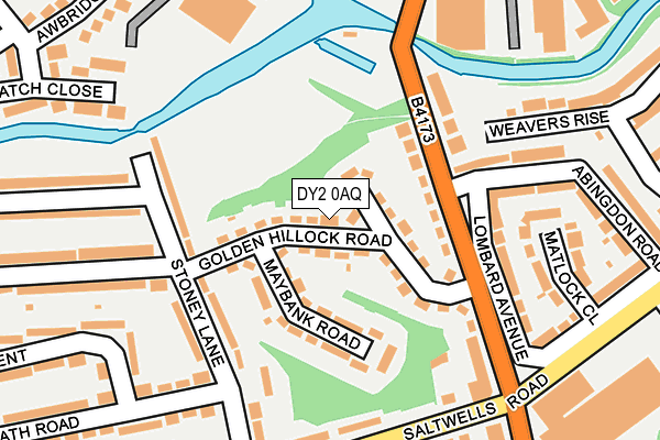 DY2 0AQ map - OS OpenMap – Local (Ordnance Survey)