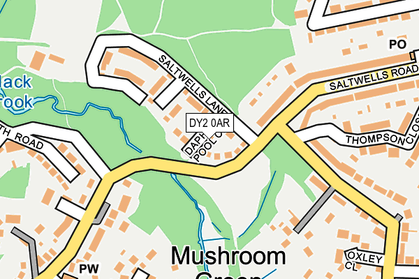 DY2 0AR map - OS OpenMap – Local (Ordnance Survey)