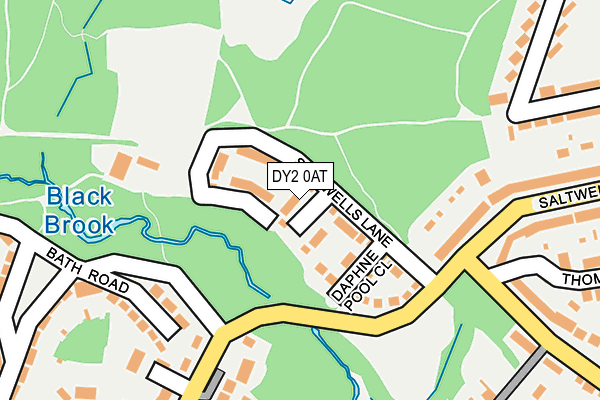 DY2 0AT map - OS OpenMap – Local (Ordnance Survey)