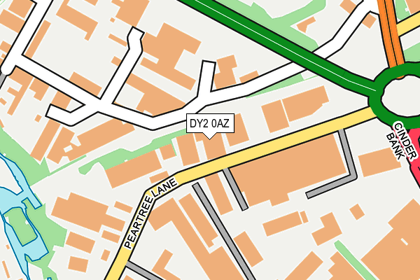DY2 0AZ map - OS OpenMap – Local (Ordnance Survey)