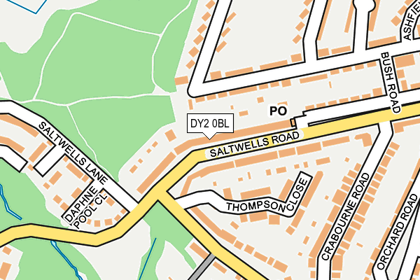 DY2 0BL map - OS OpenMap – Local (Ordnance Survey)