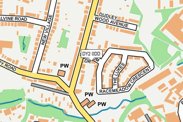 DY2 0DD map - OS OpenMap – Local (Ordnance Survey)