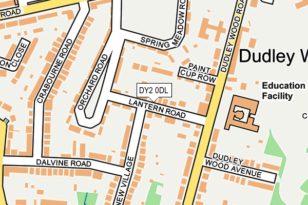 DY2 0DL map - OS OpenMap – Local (Ordnance Survey)