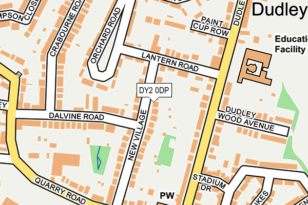 DY2 0DP map - OS OpenMap – Local (Ordnance Survey)