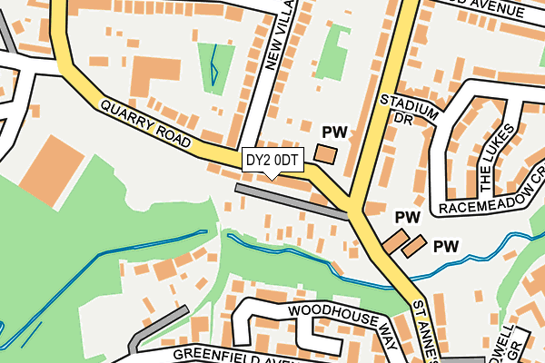 DY2 0DT map - OS OpenMap – Local (Ordnance Survey)