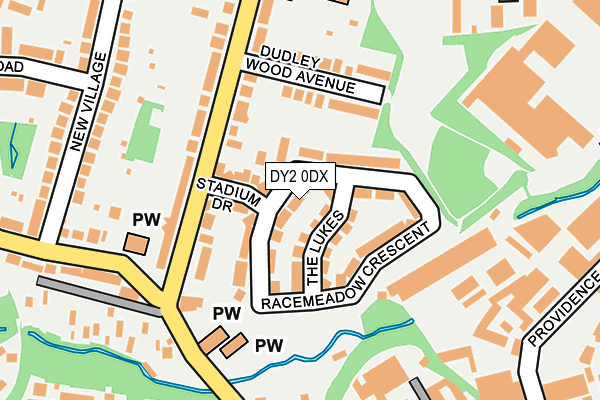 DY2 0DX map - OS OpenMap – Local (Ordnance Survey)