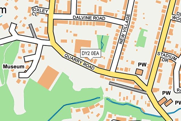 DY2 0EA map - OS OpenMap – Local (Ordnance Survey)