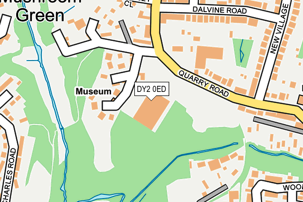 DY2 0ED map - OS OpenMap – Local (Ordnance Survey)