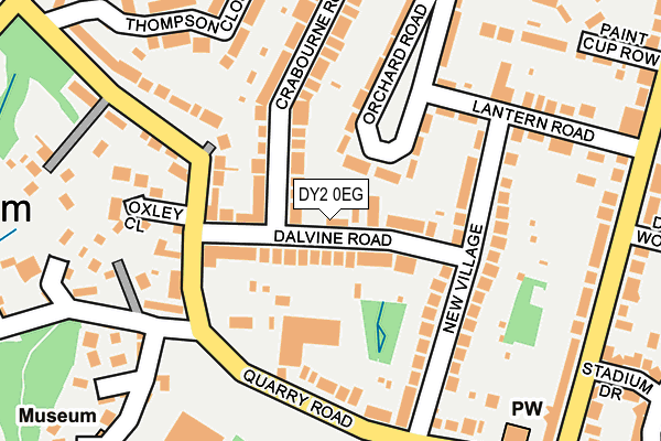 DY2 0EG map - OS OpenMap – Local (Ordnance Survey)