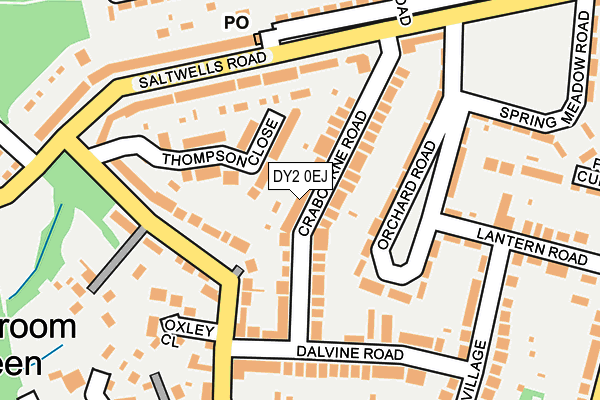 DY2 0EJ map - OS OpenMap – Local (Ordnance Survey)