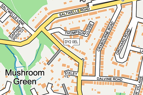 DY2 0EL map - OS OpenMap – Local (Ordnance Survey)