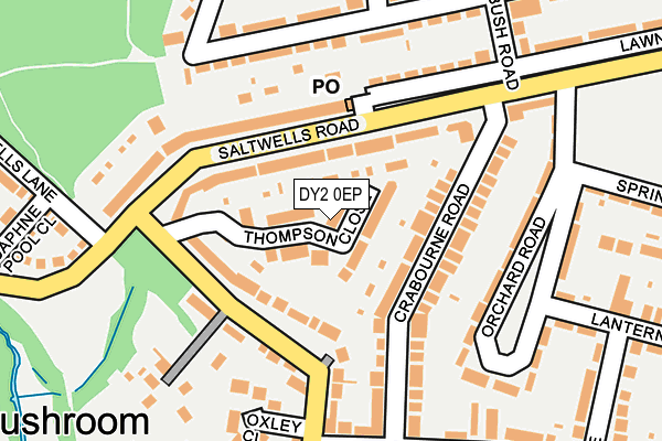 DY2 0EP map - OS OpenMap – Local (Ordnance Survey)