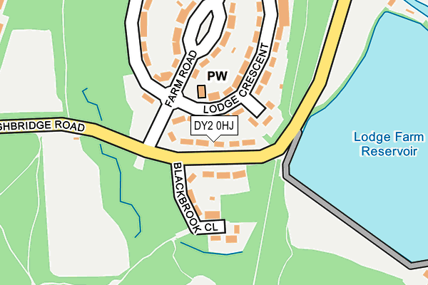 DY2 0HJ map - OS OpenMap – Local (Ordnance Survey)