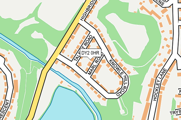 DY2 0HR map - OS OpenMap – Local (Ordnance Survey)