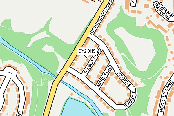 DY2 0HS map - OS OpenMap – Local (Ordnance Survey)