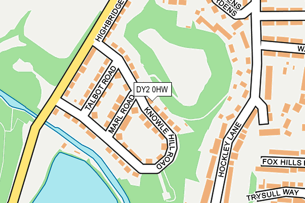 DY2 0HW map - OS OpenMap – Local (Ordnance Survey)