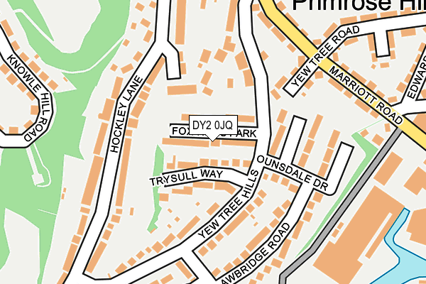 DY2 0JQ map - OS OpenMap – Local (Ordnance Survey)