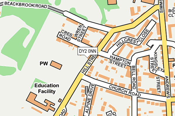 DY2 0NN map - OS OpenMap – Local (Ordnance Survey)