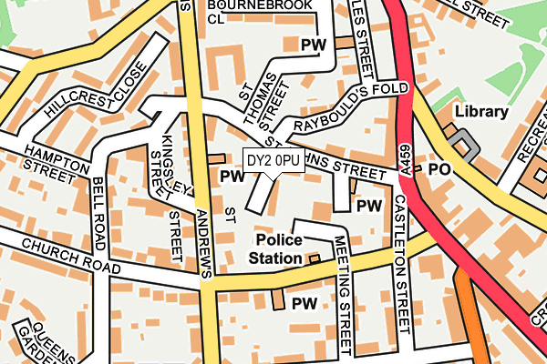 DY2 0PU map - OS OpenMap – Local (Ordnance Survey)