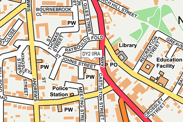 DY2 0RA map - OS OpenMap – Local (Ordnance Survey)