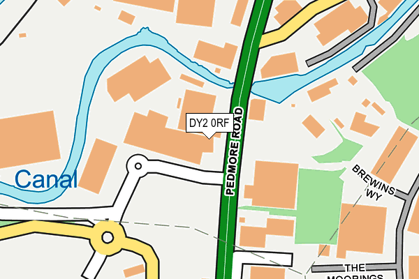DY2 0RF map - OS OpenMap – Local (Ordnance Survey)