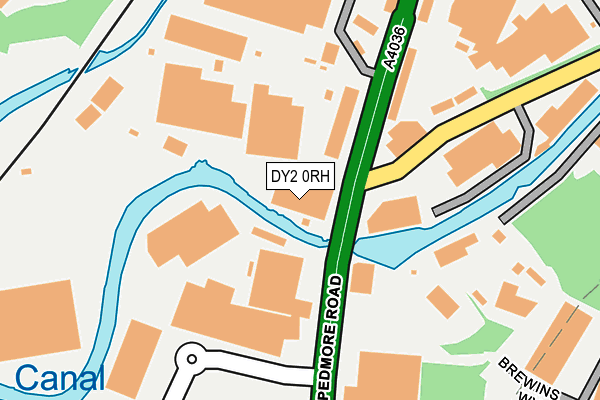 DY2 0RH map - OS OpenMap – Local (Ordnance Survey)