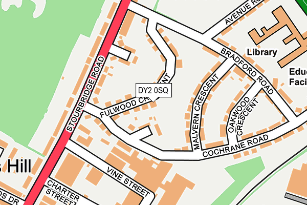DY2 0SQ map - OS OpenMap – Local (Ordnance Survey)