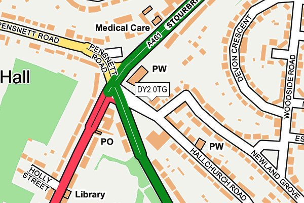DY2 0TG map - OS OpenMap – Local (Ordnance Survey)