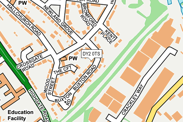 DY2 0TS map - OS OpenMap – Local (Ordnance Survey)