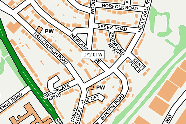 DY2 0TW map - OS OpenMap – Local (Ordnance Survey)