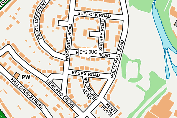 DY2 0UG map - OS OpenMap – Local (Ordnance Survey)