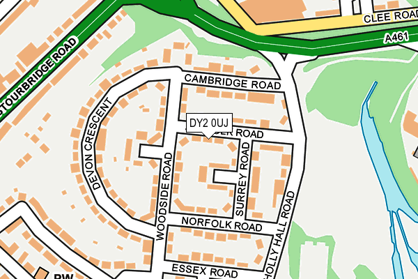 DY2 0UJ map - OS OpenMap – Local (Ordnance Survey)