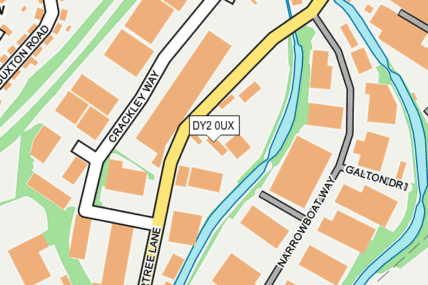 DY2 0UX map - OS OpenMap – Local (Ordnance Survey)